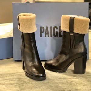 PAIGE Whitney Bootie with Genuine Shearling Trim